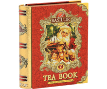 Load image into Gallery viewer, Mini Metal Teabook - "Volume 5" - Red - Black Tea with Goji Berries "Orange & Vanilla"