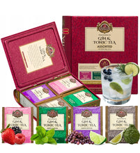 Load image into Gallery viewer, Gin&Tonic (non-alcoholic) Teabooks - Assorted Teabags in Metal Tin