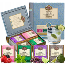 Load image into Gallery viewer, Gin&Tonic (non-alcoholic) Teabooks - Assorted Teabags in Metal Tin