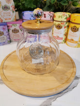 Load image into Gallery viewer, Glass Teapot with Bamboo Lid & Built-in Strainer 1 litre
