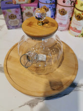 Load image into Gallery viewer, Glass Teapot with Bamboo Lid & Built-in Strainer 1 litre