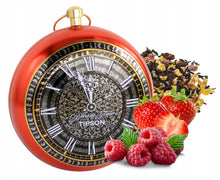 Load image into Gallery viewer, Dream Time "Red" - Crimson Clock Tin - Fruit Infusion with Hibiscus, Papaya, Apple, Cherry, Strawberry, Goji Berries