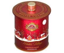 Load image into Gallery viewer, Winter Village - "Christmas Night" - Black Tea with Cinnamon, Ginger, Nutmeg, Clove "Whiskey Eggnog" (non-alcoholic)