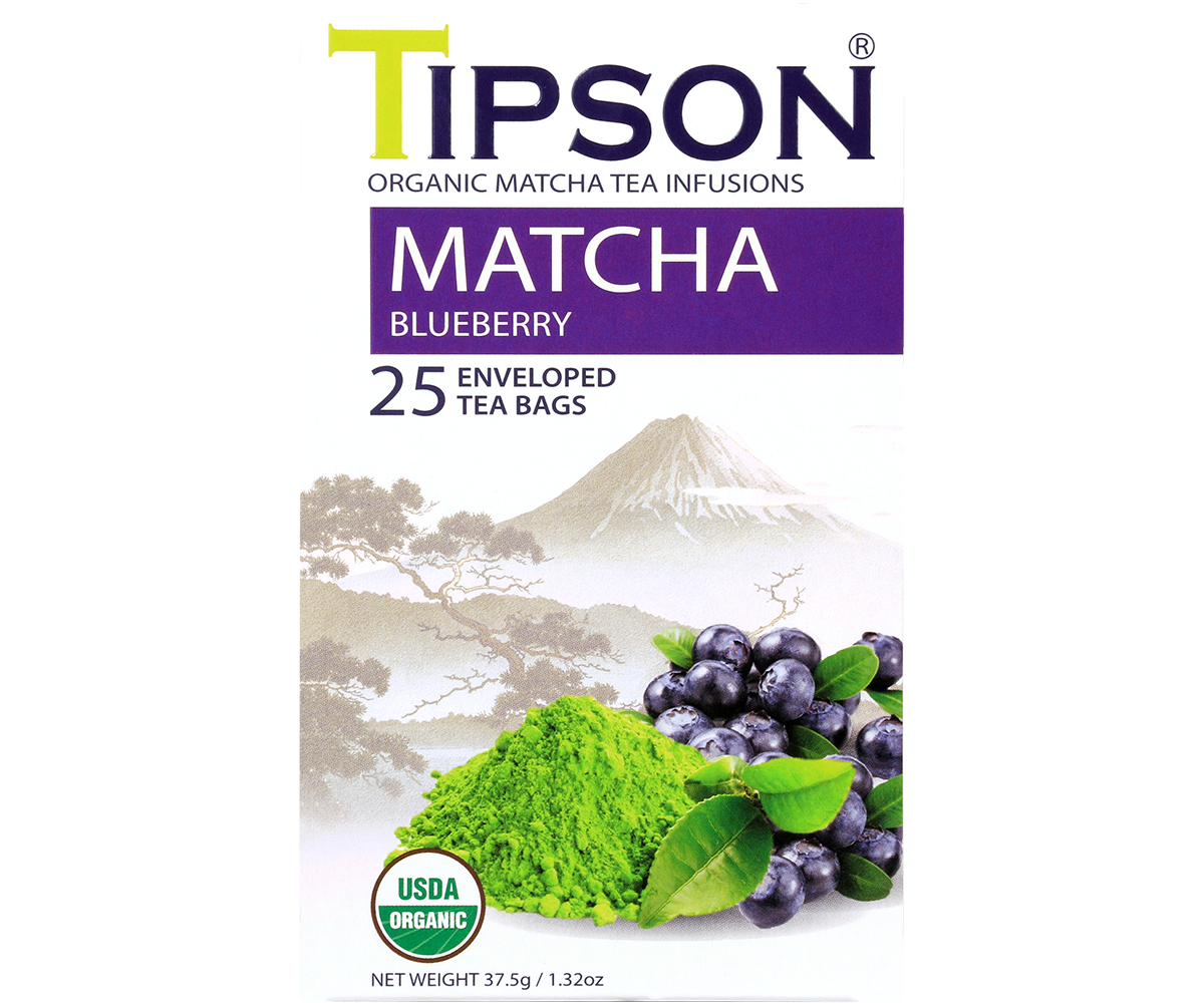 Tipson Tea Organic Matcha Blueberry Tea Store Aotearoa Basilur