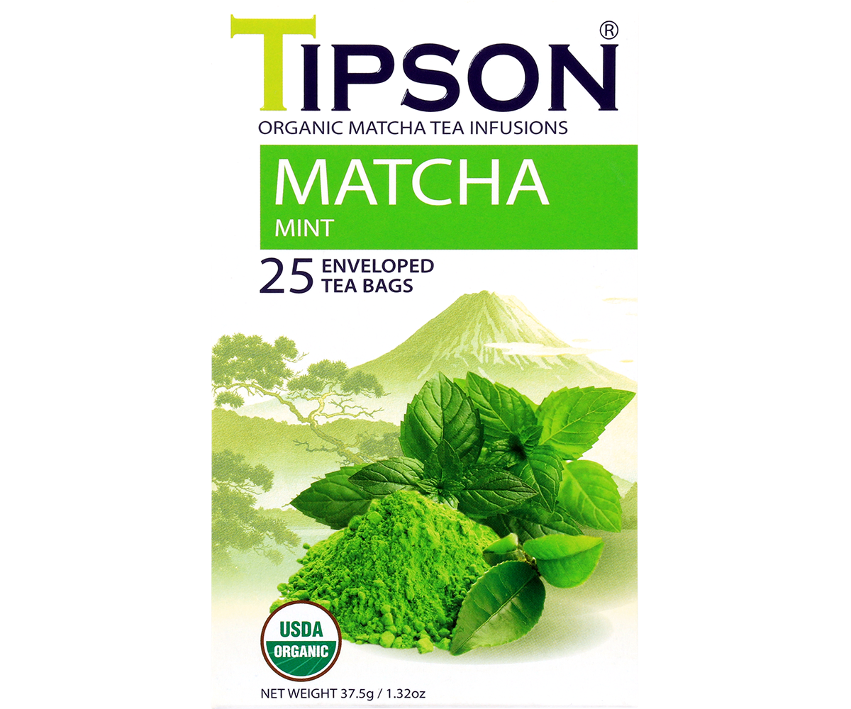 Tipson Tea Organic Matcha & Mint Tea Store Aotearoa Basilur Tea