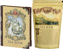 Load image into Gallery viewer, Large Teabook - "Volume 2" - Golden Brown - Black Tea with  Papaya "Cinnamon & Vanilla"