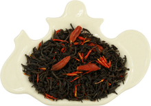 Load image into Gallery viewer, Mini Metal Teabook - "Volume 5" - Red - Black Tea with Goji Berries "Orange & Vanilla"