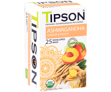 Organic Ashwagandha With Ginger & Peach - 2024 Winner at Great Taste Awards UK