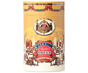Carton Canister - Winter Night's Dream - "Golden Hour" - Black Tea "Coffee, Cinnamon & Honey"