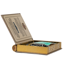 Load image into Gallery viewer, Medium Tea Book - Warmth of Winter - Holiday Tea Story Blue