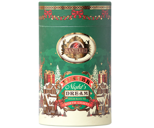 Carton Canister - Winter Night's Dream - "North Lights" - Black Tea "Roasted Almond"