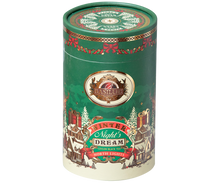 Load image into Gallery viewer, Carton Canister - Winter Night&#39;s Dream - &quot;North Lights&quot; - Black Tea &quot;Roasted Almond&quot;