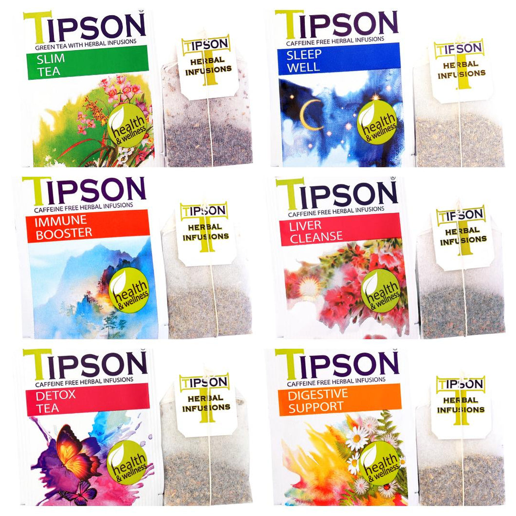 Health & Wellness Assorted 30, 60 Enveloped Teabags