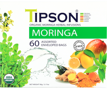 Load image into Gallery viewer, Organic Moringa Assorted 60 Enveloped Teabags