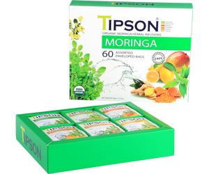 Organic Moringa Assorted 60 Enveloped Teabags