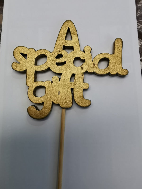 Wooden CutOut Sign/Pick