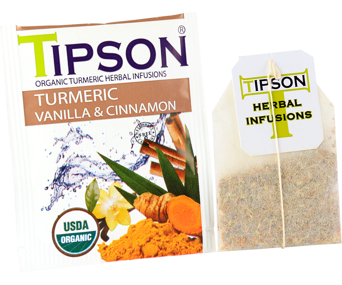 Tipson Tea - Organic Turmeric Vanilla & Cinnamon – Tea Store Aotearoa ...